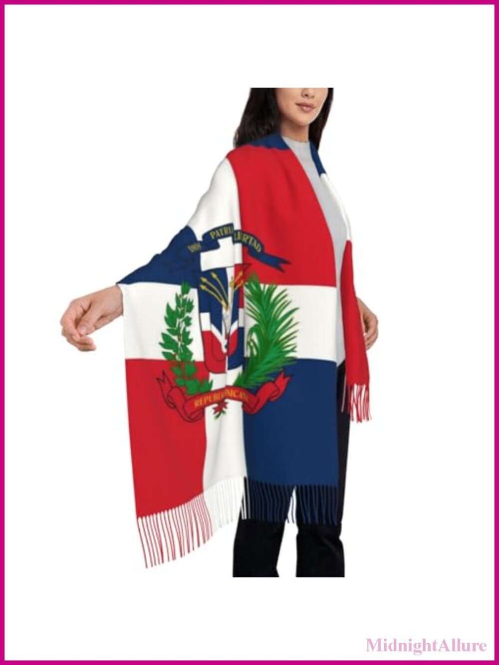 Faux Cashmere Wrap Scarf Tassel Shawl Large Warm Blanket Cape